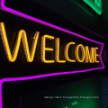 Welcome advertising led light letters neon sign custom led high quality acrylic led neon letter